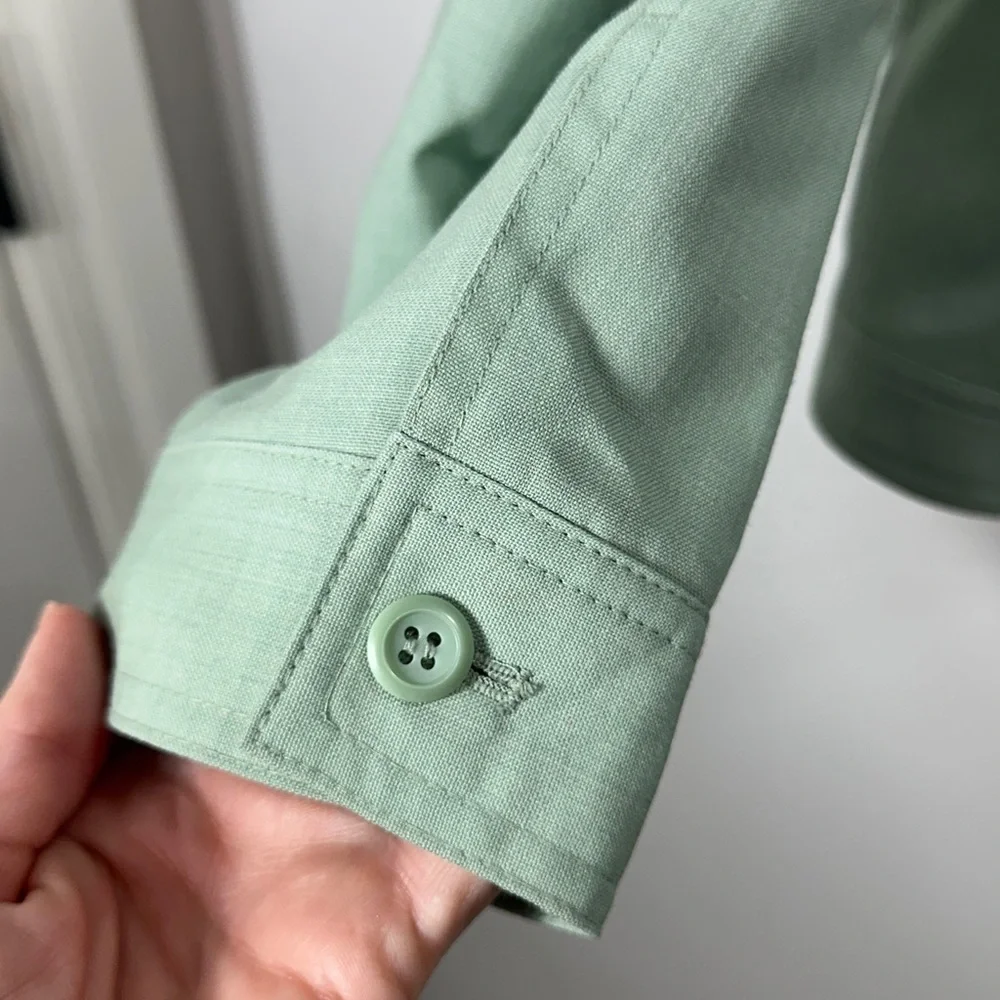 Pendleton  Women’s 100% Virgin Wool Green Button-Up Jacket size 14. NWT